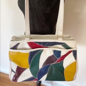 Vintage 80’s Patchwork Shoulder Bag